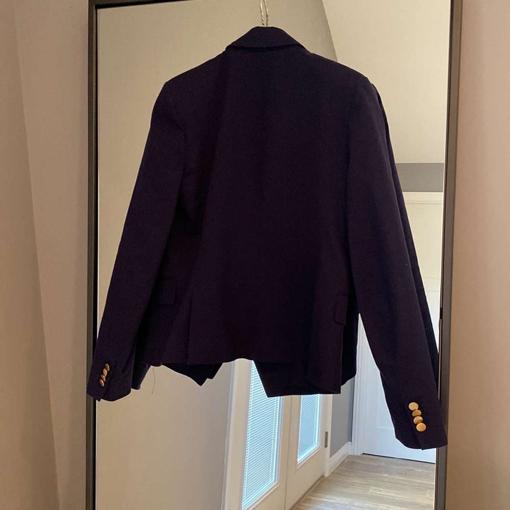 Theory navy blue jacket with brass buttons - Picture 4 of 5